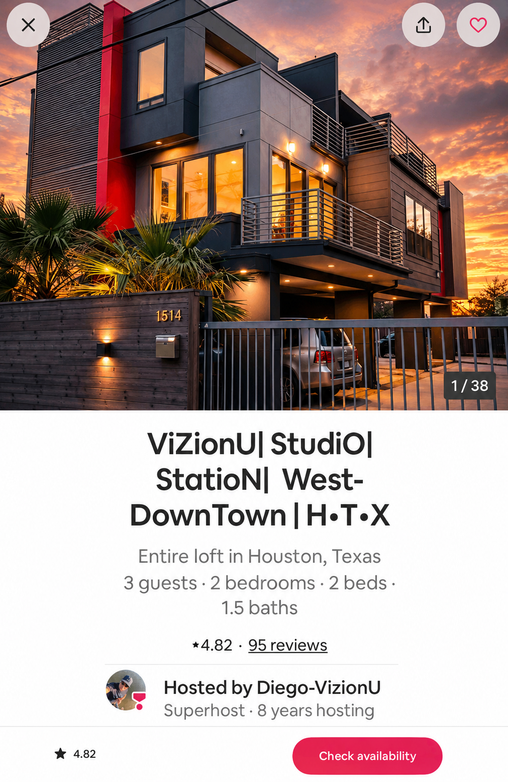 Listing anterior en Airbnb